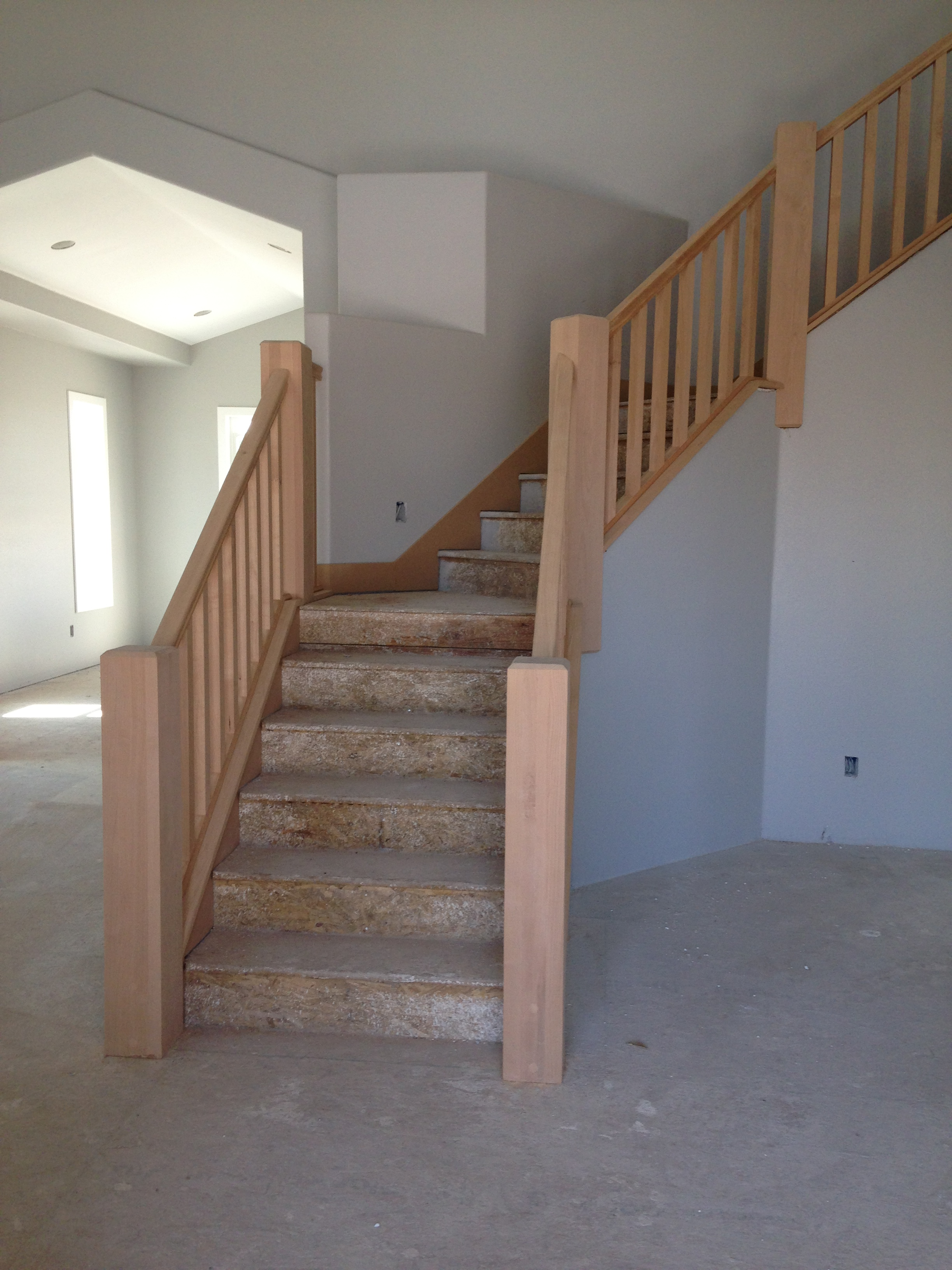 Custom Wood Baluster Installation